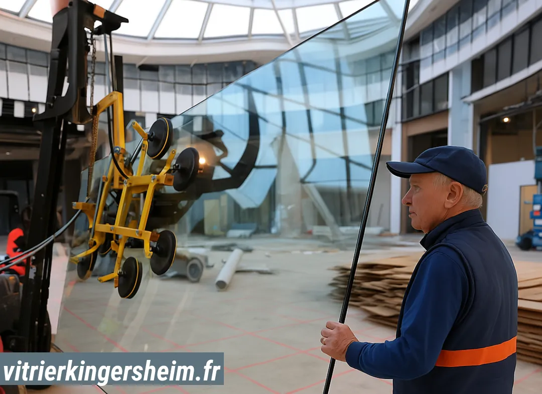 Remplacement de vitrine magasin Kingersheim